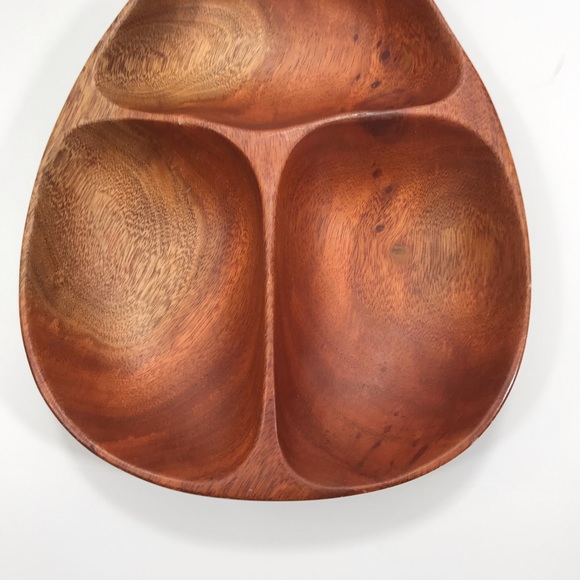 Pineapple condiment tray Kamani wood - Picture 6 of 7